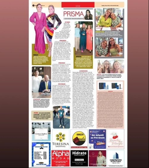 #PRISMA - Confira a nossa Coluna PRISMA no Jornal e Portal O DIA e as nossas Redes Sociais - Chics!!!🌞🎉 - (Arquivo Pessoal)