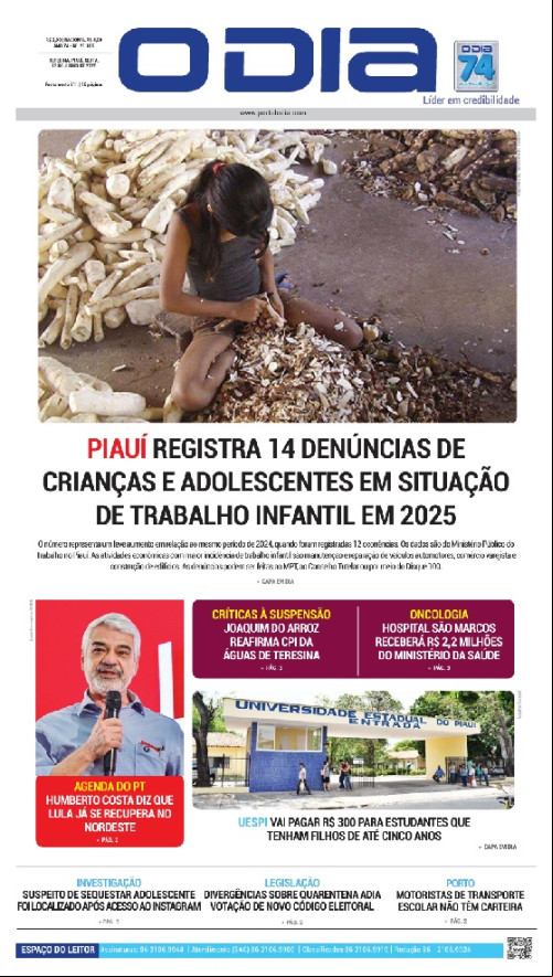 Confira os principais destaques do Jornal O Dia desta sexta-feira (13)