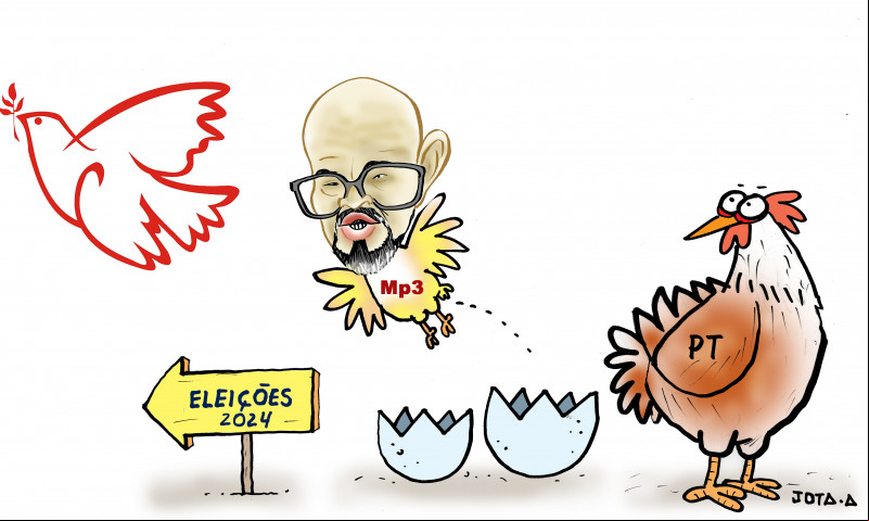 Charge do Jota A publicada em 10/04/2024 no Jornal O Dia