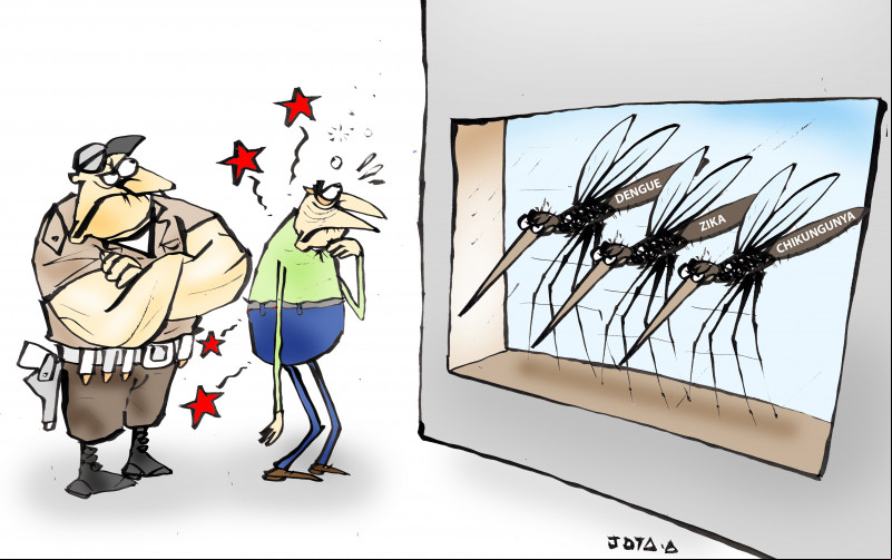 Charge do Jota A publicada em 03/04/2024 no Jornal O Dia