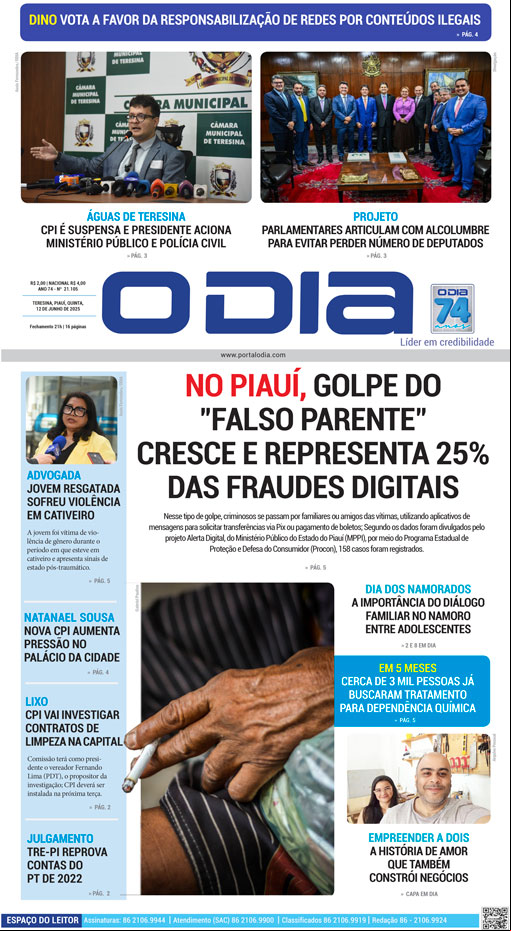 Jornal O Dia - Quinta-feira, 12 de junho de 2025